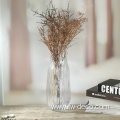 hand blown embossed decorative transparent flower glass vase